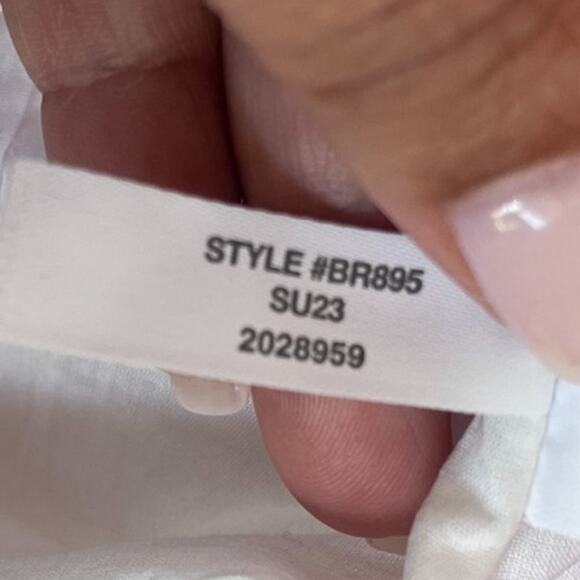 J Crew Smocked Tiered Ruffle Dress Size M Pink Nautical Preppy New England India - Picture 11 of 11